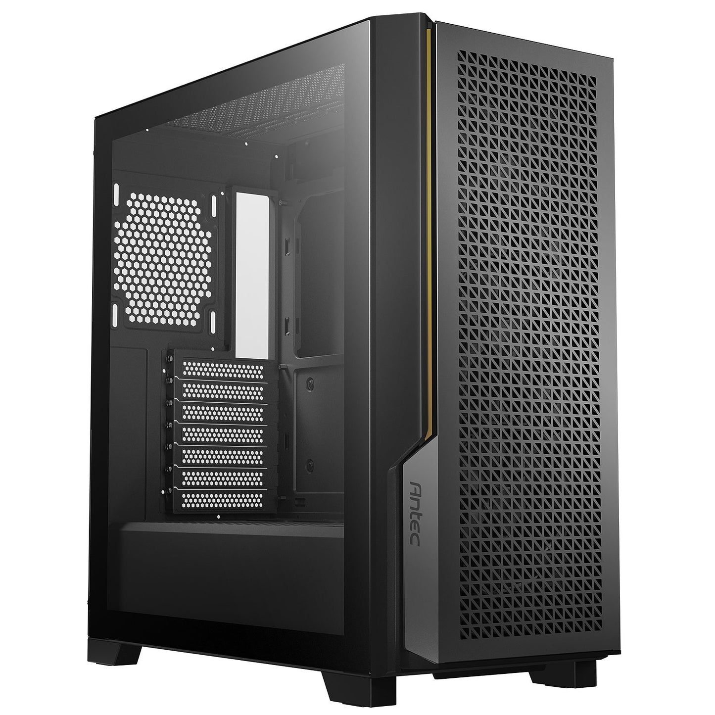 Antec P20C ATX, E-ATX High Airflow, USB-C, Cable management , 4x HDD or SSD , 375mm GPU, 170mm CPU 3x PWM 12 CM Fan, Tempered Glass, Gaming Case