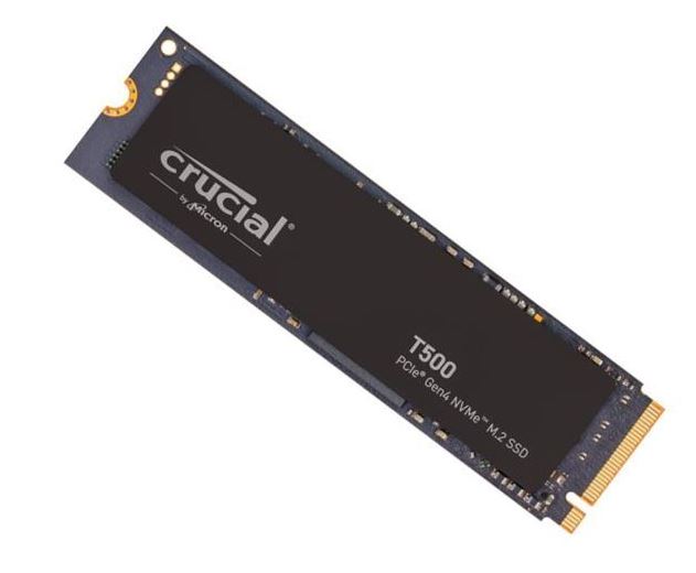 Crucial T500 4TB Gen4 NVMe SSD - 7000/6900 MB/s R/W 2400TBW 1440K IOPs 1.5M hrs MTTF Acronis True Image Creative Cloud for PS5 ~MZ-V8P4T0BW