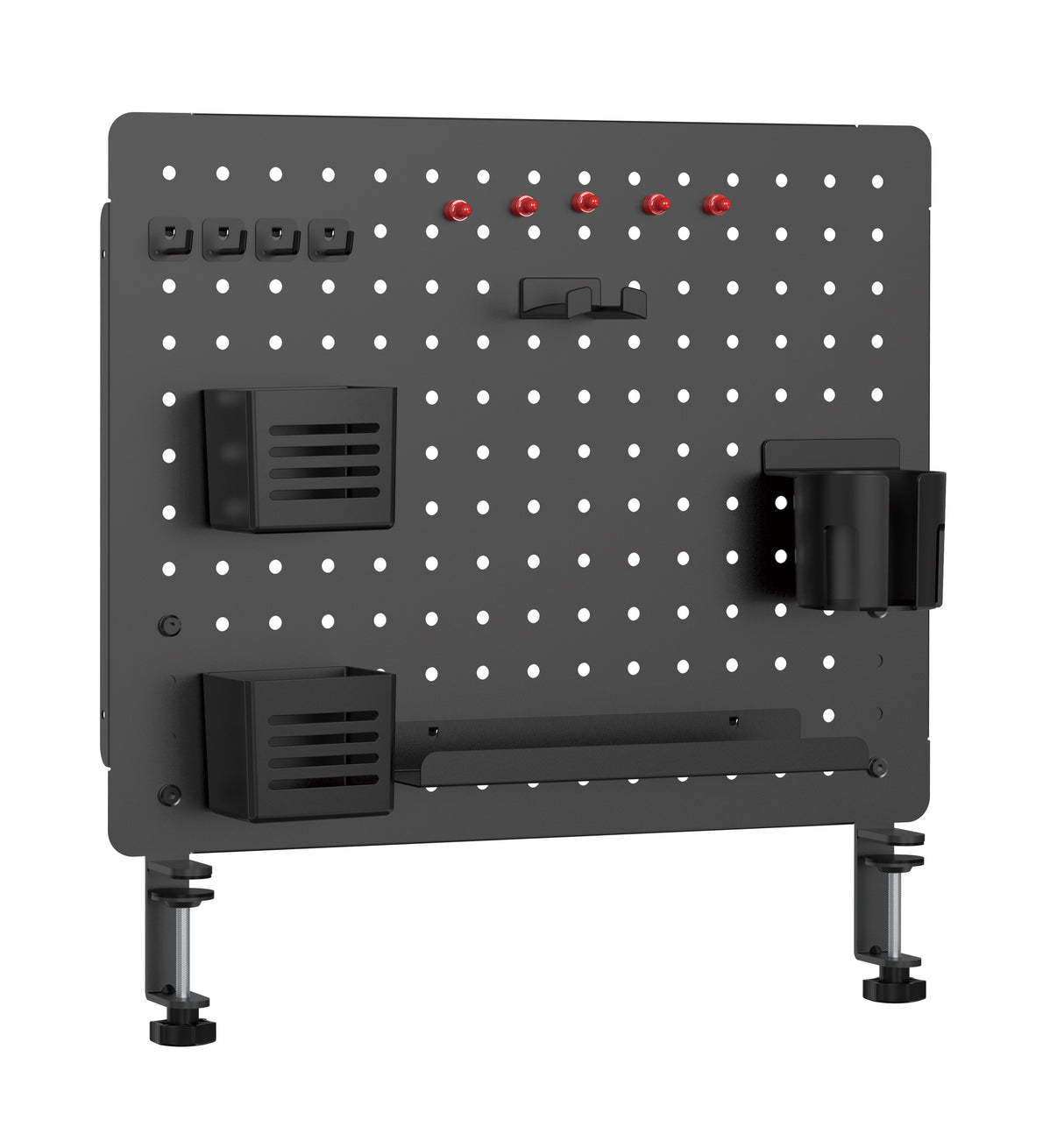 Brateck Desktop Storage Bracket, Clamp Mounting Design: firmly attaches to the table, providing great stability (LS)