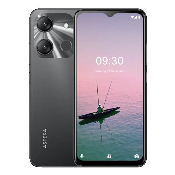 Aspera Nitro2 4G 64GB - Black (P02242901) *AU STOCK*, 6.6', 3GB/64GB, 13MP/8MP, Dual SIM, 5000mAh, 1 Year Warranty