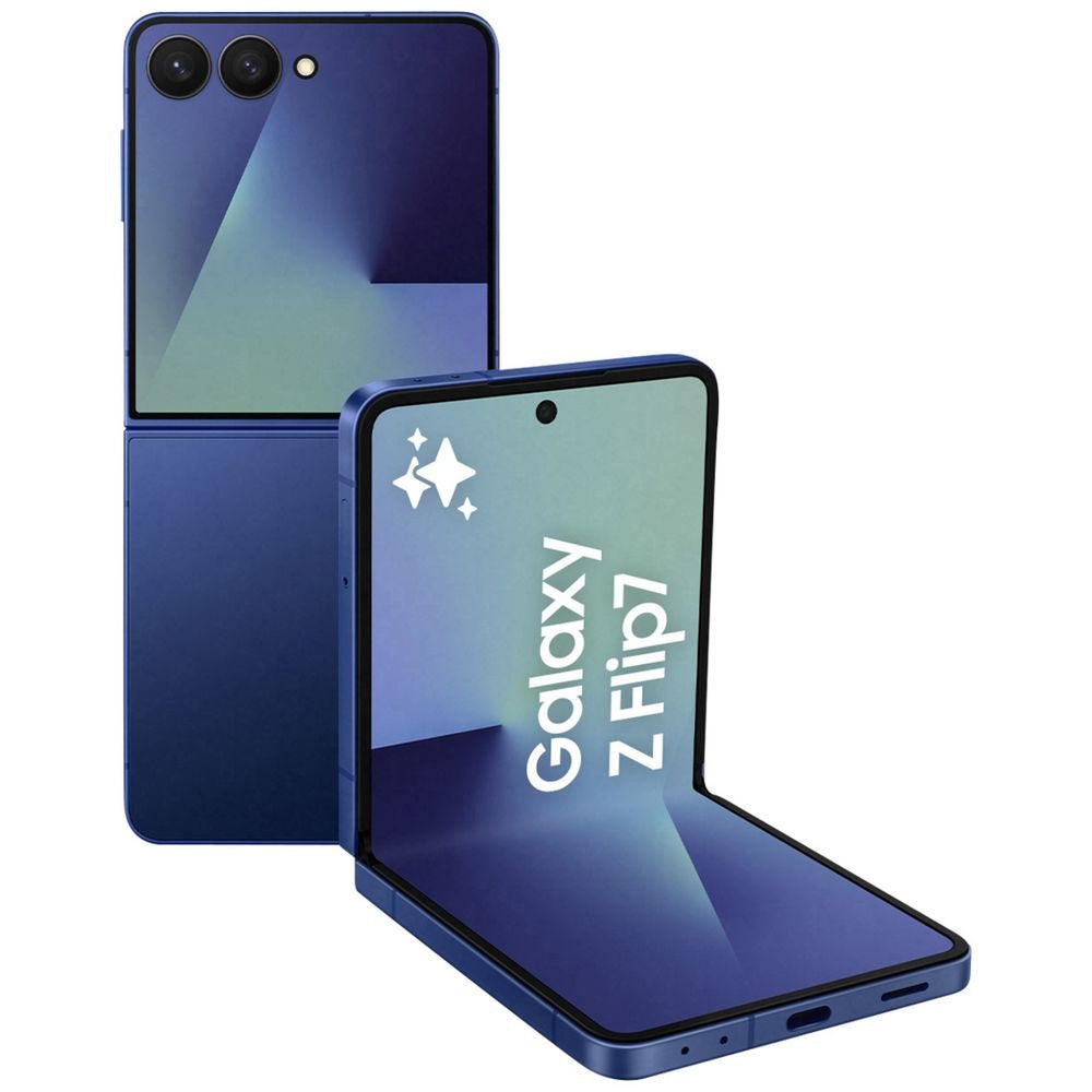 Samsung Galaxy Z Flip7 5G 512GB - Blue Shadow *AU STOCK*, 6.9', Full HD+, 120Hz, 12GB/512GB, 50MP/10MP, Single+ eSIM, 4300mAh, 2 Years Warranty