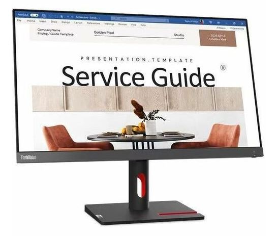 LENOVO ThinkVision S24I-30 23.8'/24' 100Hz FreeSync FHD Monitor 1920x1080 4ms 16:9 VA HDMI VGA Audio Out Tilt Adjustment VESA