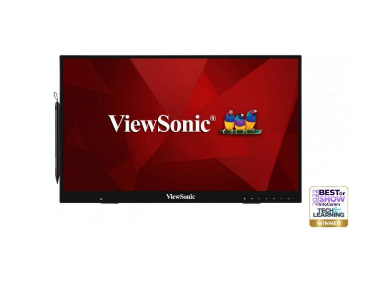 ViewSonic 24' ID2465 Touch Monitor with MPP 2.0 Active Pen, 10 Point Touch, Teach & Learning Award, Education, Retail, Commercial