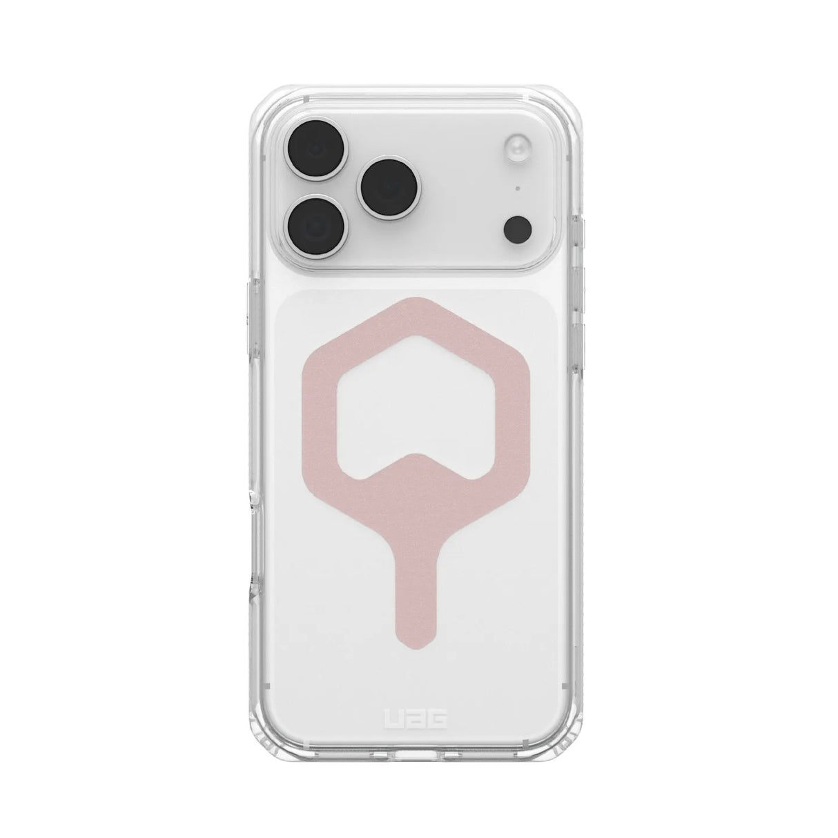 UAG Plyo MagSafe Apple iPhone 17 Pro Max (6.9') Rugged Case - Ice/Rose Gold (114530114348), 16ft. Drop Protection (4.9M), 10 Years Warranty