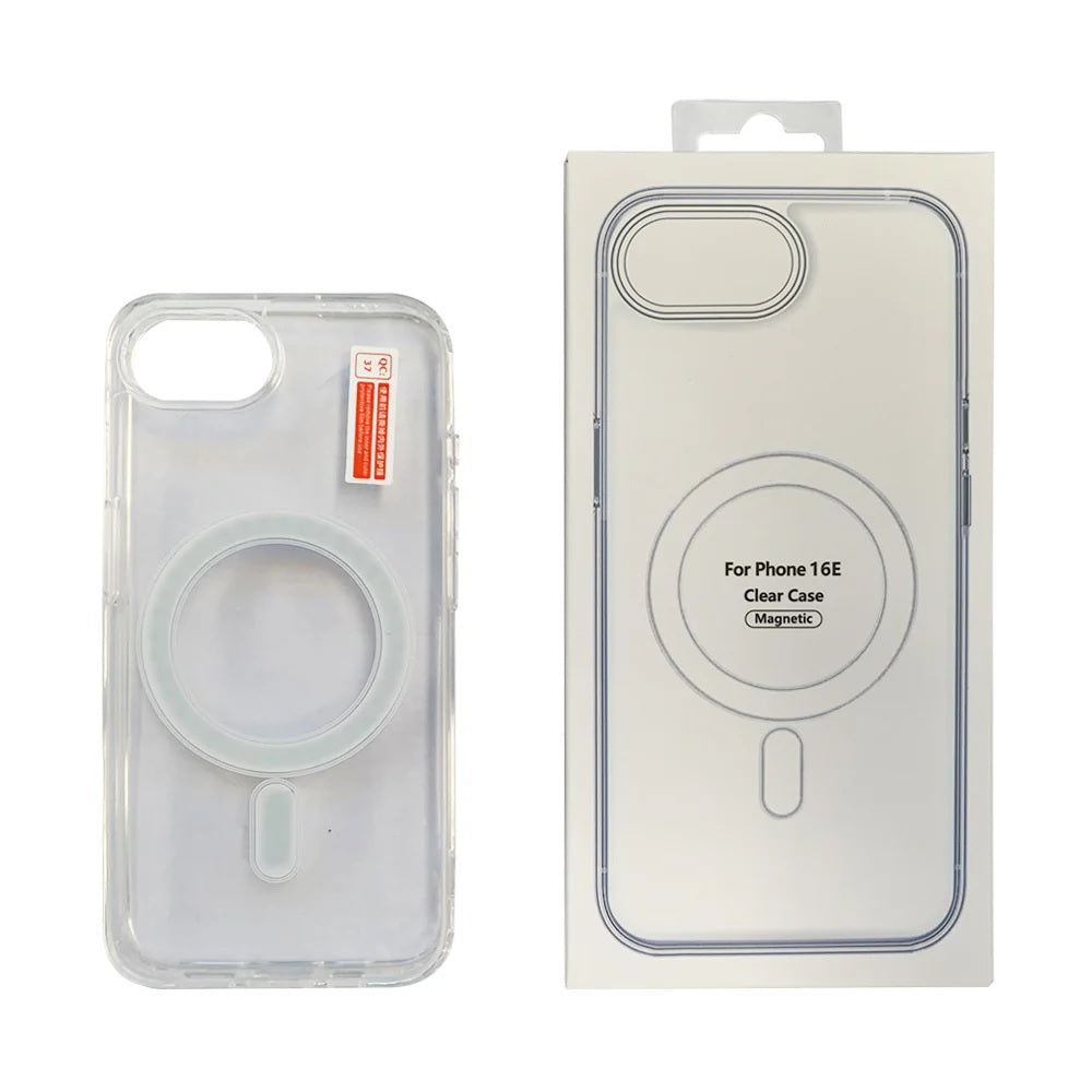 Pisen Apple iPhone 16e Clear Case - Compatible With MagSafe, Durable, Non-Slip, Flexible, Drop Protection, Ultra-thin, 3 Years Warranty