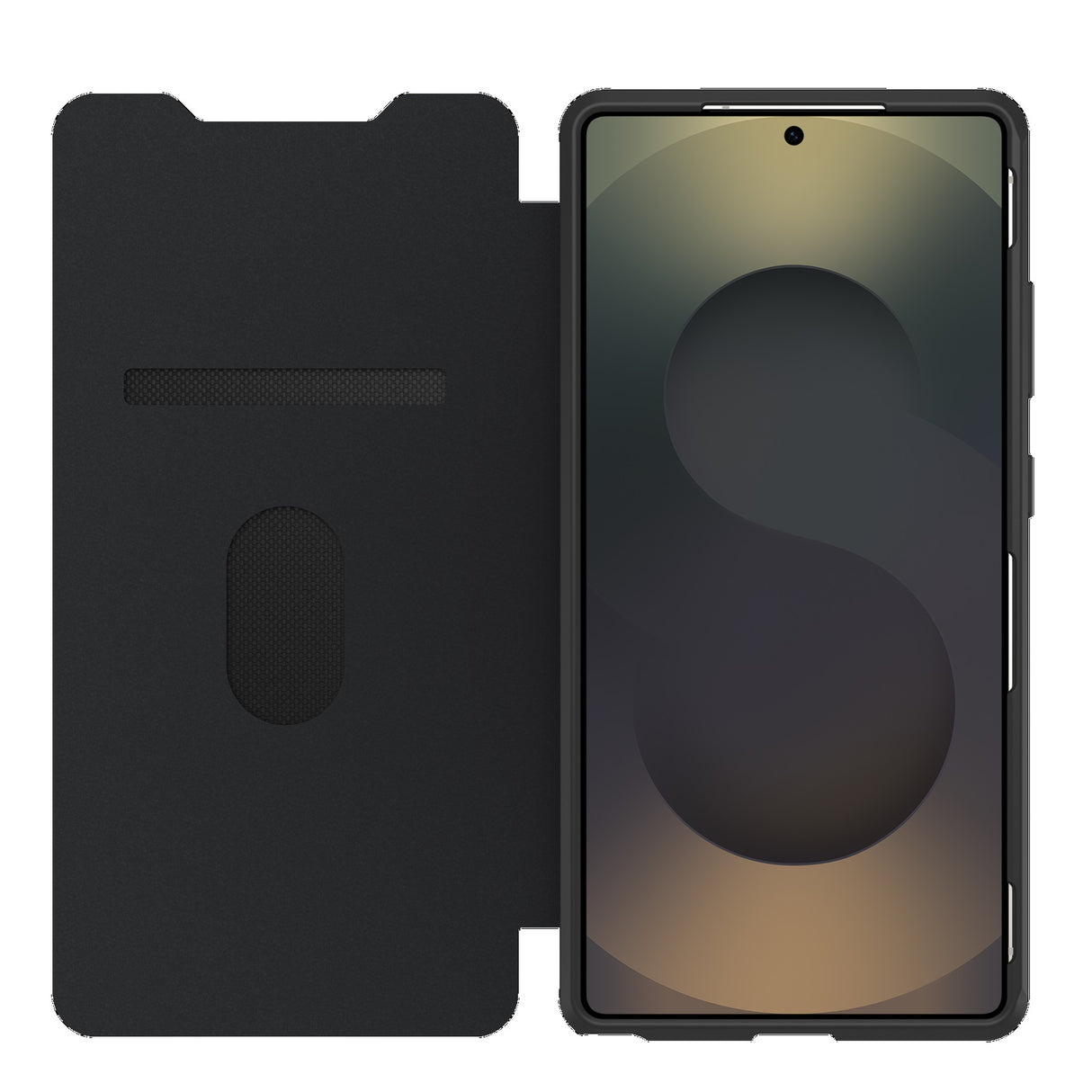 OtterBox React Folio Samsung Galaxy S25 Ultra 5G (6.9') Case Black Crystal (Clear/Black) - (77-97833), DROP+ Military Standard,7 Years Warranty