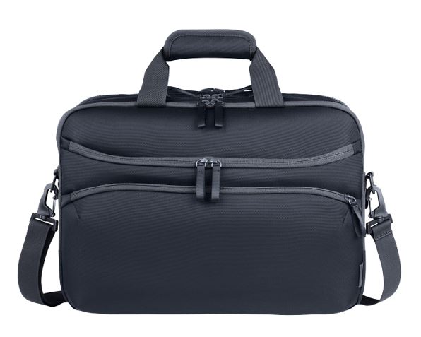 HP Bag 16' 22L Business Travel Plus Laptop Bag 60% post-consumer recycled material Double-coil zipper closing system Fits 16' 15.6' 14' 13.3' Notebook
