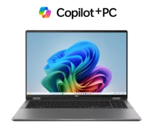 ASUS Vivobook 16 Flip 16' INTEL CORE ULTRA 7 258V LPDDR5X 32GB 1TB PCIEG4 Matte Grey Win11 Pro ~ Co-pilot+ Notebook