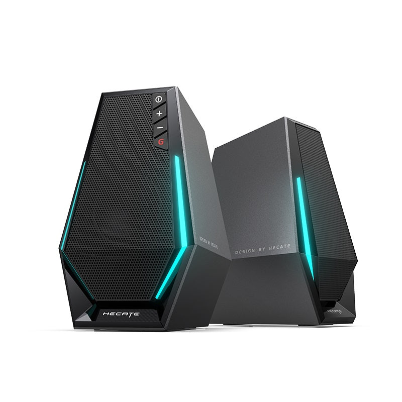 Edifier G1500 Wireless Gaming Speakers - 2.5' Drivers, 12 RGB Settings, Bluetooth V5.3/AUX/USB Gaming RGB Speakers