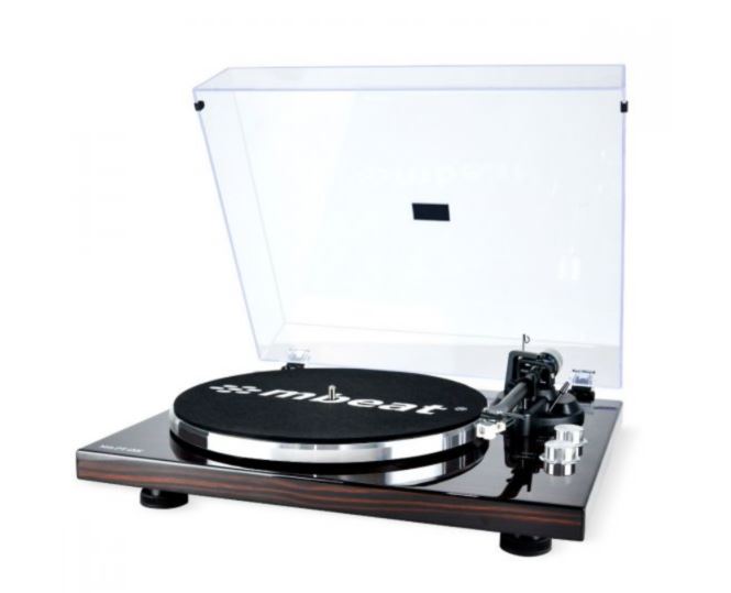 (LS) mbeat® PT-18K Bluetooth Turntable Player (MMC, USB, Anti-skating, Preamplifier) Counterweight & Anti-Skating Power Consumption: 5W Weight: 4.5kg