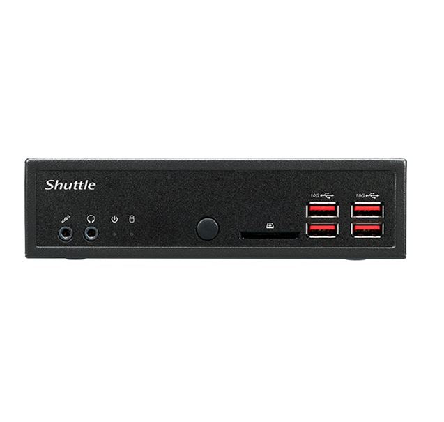 Shuttle DH32U XPC Slim, Intel Tiger lake-U Pentium 7505, 2xDDR4, 2.5' HDD/SSD Bay, 2x Intel i211, 1x RS232, HDMI, 90W, VESA Mount