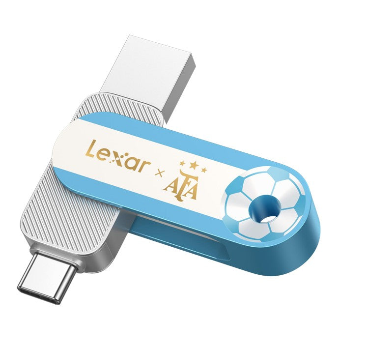 Lexar D500 128GB JumpDrive Solid Stat USB 3.2 Gen Type-C, up to 400MB/s read transfer (Co-branded Edition)