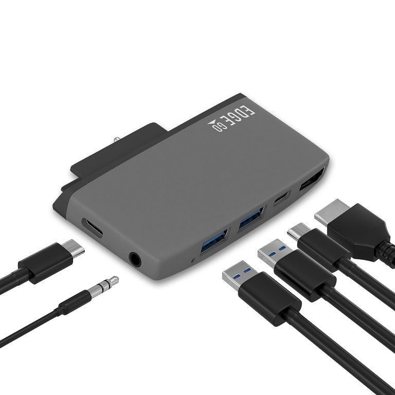 mbeat® Edge Go Multifunction USB- C Hub for Microsoft Surface Go (USB 3.0 Data x 2, USB-C Data x 1, HDMI, 3.5mm Audio, USB-C PD pass through (LS)