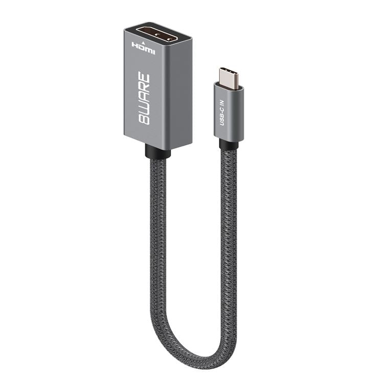 8ware 10cm USB-C to HDMI Male-Female Adapter