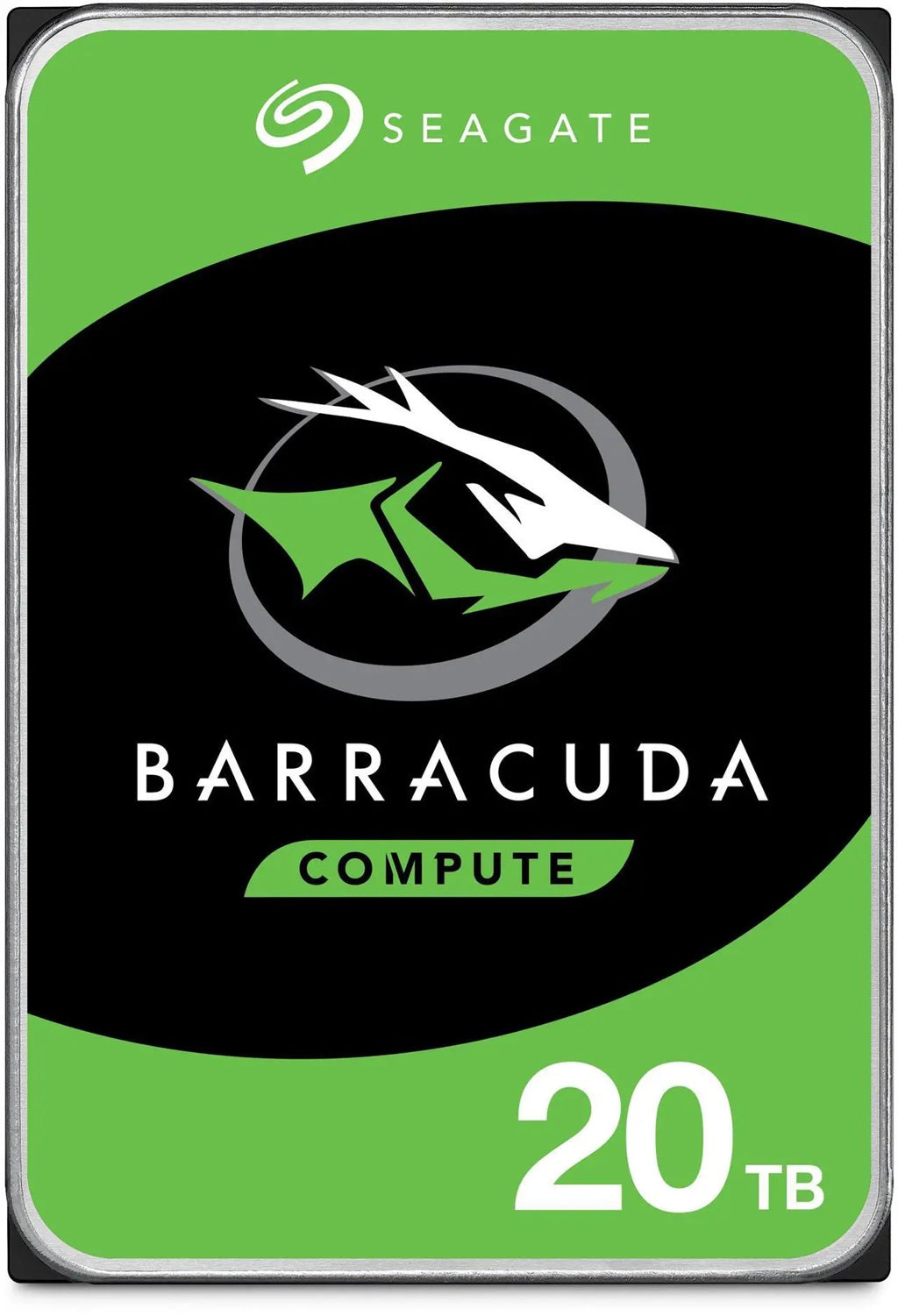 Seagate 20TB 3.5' Barracuda, SATA 6Gb/s, CMR, 7200RPM, 512MB Cache, 512e, HDD, 2 Years Warranty