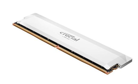 Crucial Pro 16GB (1x16GB) DDR5 UDIMM 6400MHz CL32 White Heat Spreader Support Intel XMP AMD Ryzen Desktop PC Gaming Memory
