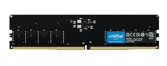 Crucial 32GB (1x32GB) DDR5 UDIMM 4800MHz CL40 Desktop PC Memory