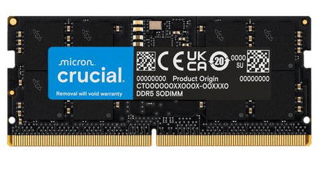 Crucial 16GB DDR5 SODIMM laptop memory module