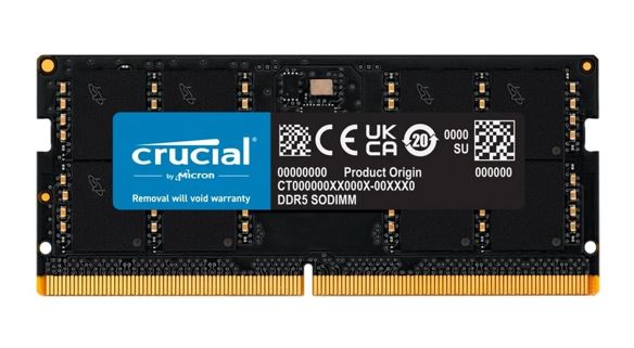 Crucial 32GB (1x32GB) DDR5 SODIMM 4800MHz C40 1.1V Notebook Laptop Memory ~replace CT2K16G56C46S5 MECN5-1X32G56