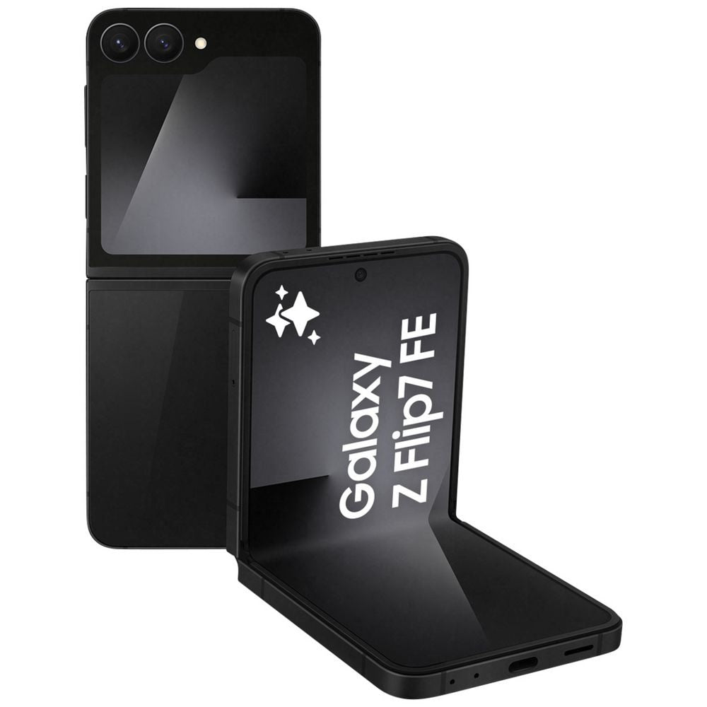 Samsung Galaxy Z Flip7 FE 5G 128GB - Black *AU STOCK*, 6.7', Full HD+, 120Hz, 8GB/128GB, 50MP/10MP, Single+ eSIM, 4000mAh, 2 Years Warranty