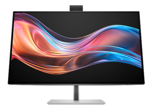 HP Series 7 Pro 727PM 27' 4K UHD Thunderbolt IPS Conferencing Monitor 3840x2160 16:9 5ms Height Adjust Tilt Swivel Pivot Webcam Speakers USB-C VESA