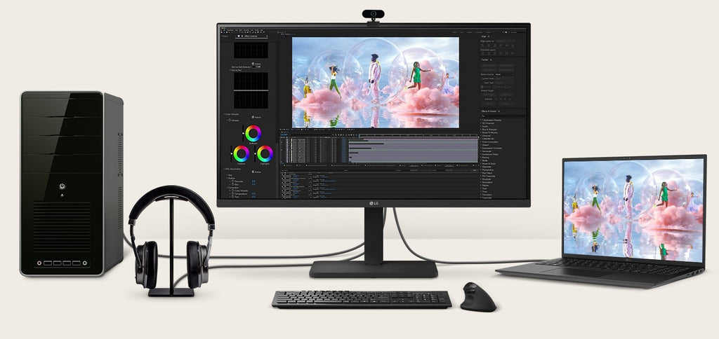 LG 27' IPS FHD 1920 x 1080 USB Type-C (PD 65W)100Hz 5ms,16:9 Tilt/Height/Swivel/Pivot (Bi-direction) adjustable stand Monitor