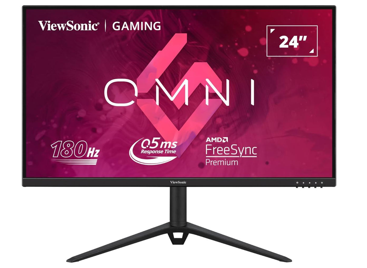 ViewSonic 24' 180Hz 0.5ms, Fast IPS, Crisp Image and Smooth play. VESA Clear MR certified, Freesync, Adaptive Sync, Speakers, HDMI & DP  Monitor(LS)