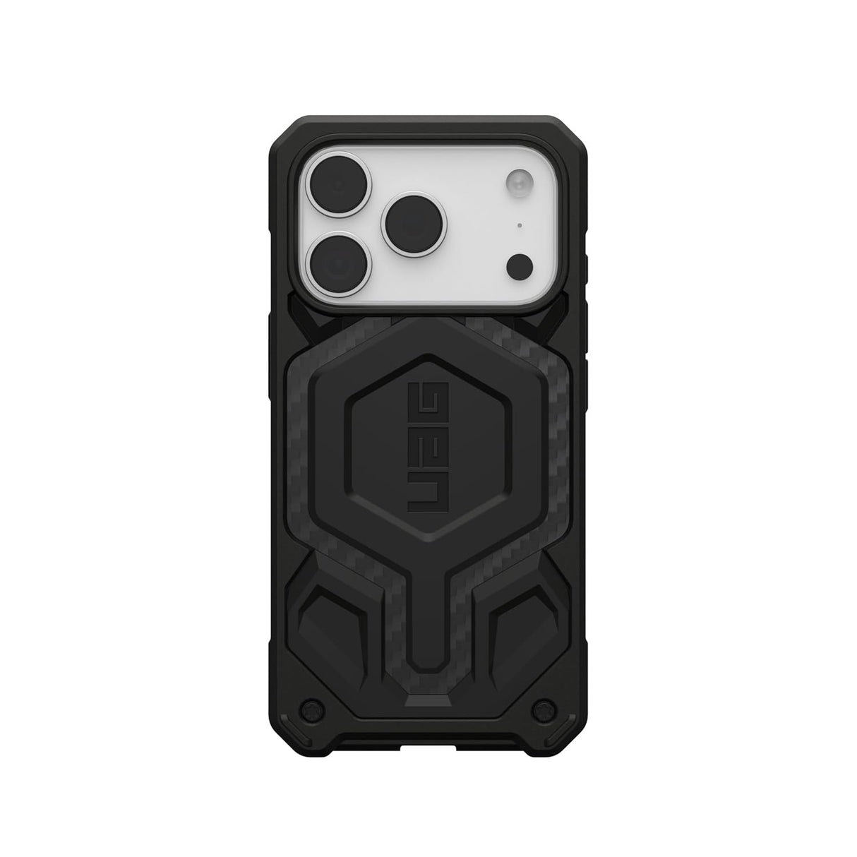 UAG Monarch Pro MagSafe Apple iPhone 17 Pro (6.3') Case - Carbon Fiber (114510114242), 25ft. Drop Protection (7.6M), 10 Years Warranty