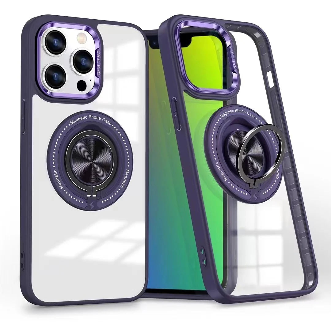 USP Apple iPhone 17 (6.3') MagSafe Case with Ring Holder Purple - Silicone Bumper, Drop Resistance, Scratch Protection, Durable, 3 Years Warranty