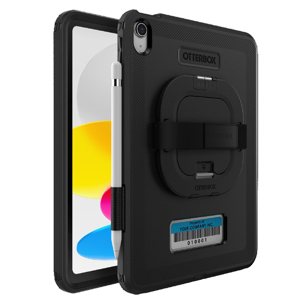OtterBox Defender Apple iPad (11.0') 11th Gen (A16) / iPad 10th Gen(10.9') Case with Handstrap Black- No Retail Packaging (77-95020),7 Years Warranty