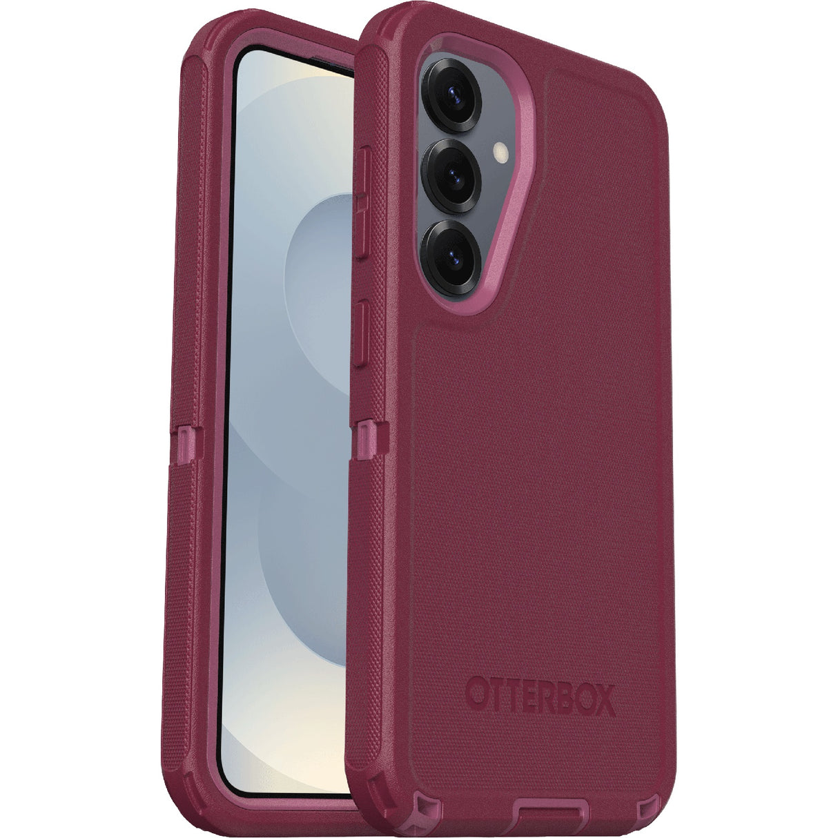 OtterBox Defender Samsung Galaxy S25 5G / Galaxy S24 5G (6.2') Case Foxberry Pink - (77-97613), DROP+ 7X Military Standard, 7 Years Warranty