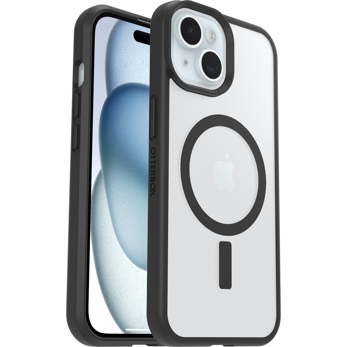 OtterBox React MagSafe Apple iPhone 16e/ iPhone 15/ iPhone 14/ iPhone 13 (6.1') Case Black Crystal (Clear/Black) - (77-98203),7 Years Warranty