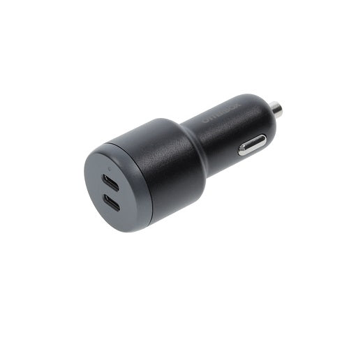 OtterBox 65W Dual Port Standard Fast Car Charger - Black (77-98236), 2 USB-C, Smart & Compact design, Hassle-Free, 2 Years Warranty