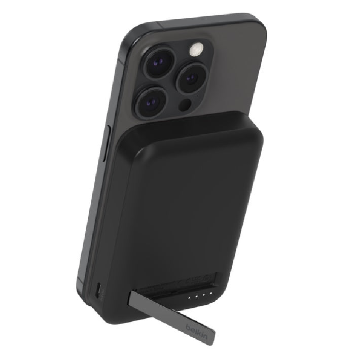 Belkin BoostCharge Pro 8k mAh Magnetic Power Bank With Qi2 + USB-C Cable (1M) - Black(BPD007BTBK),15W, 1xUSB-C, Compact & Portable, 2 Years Warranty