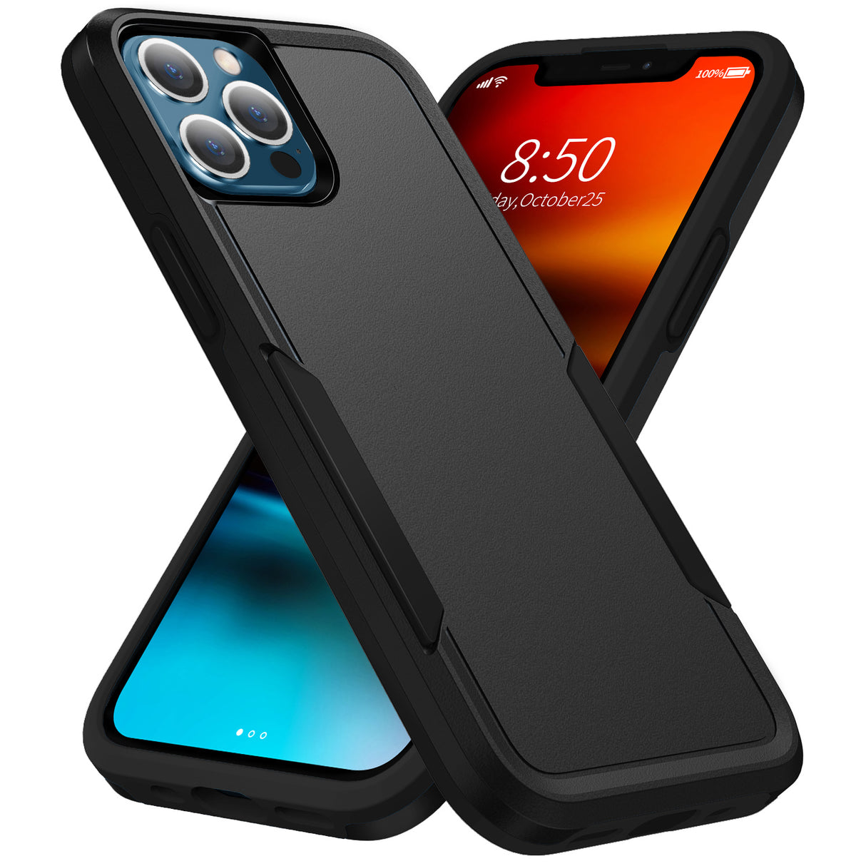 Phonix Apple iPhone 13 Pro Armor Light Case Black - No-Slip, Sleek, Ultimate Protection, Strong & Durable, DropProof, 3 Years Warranty