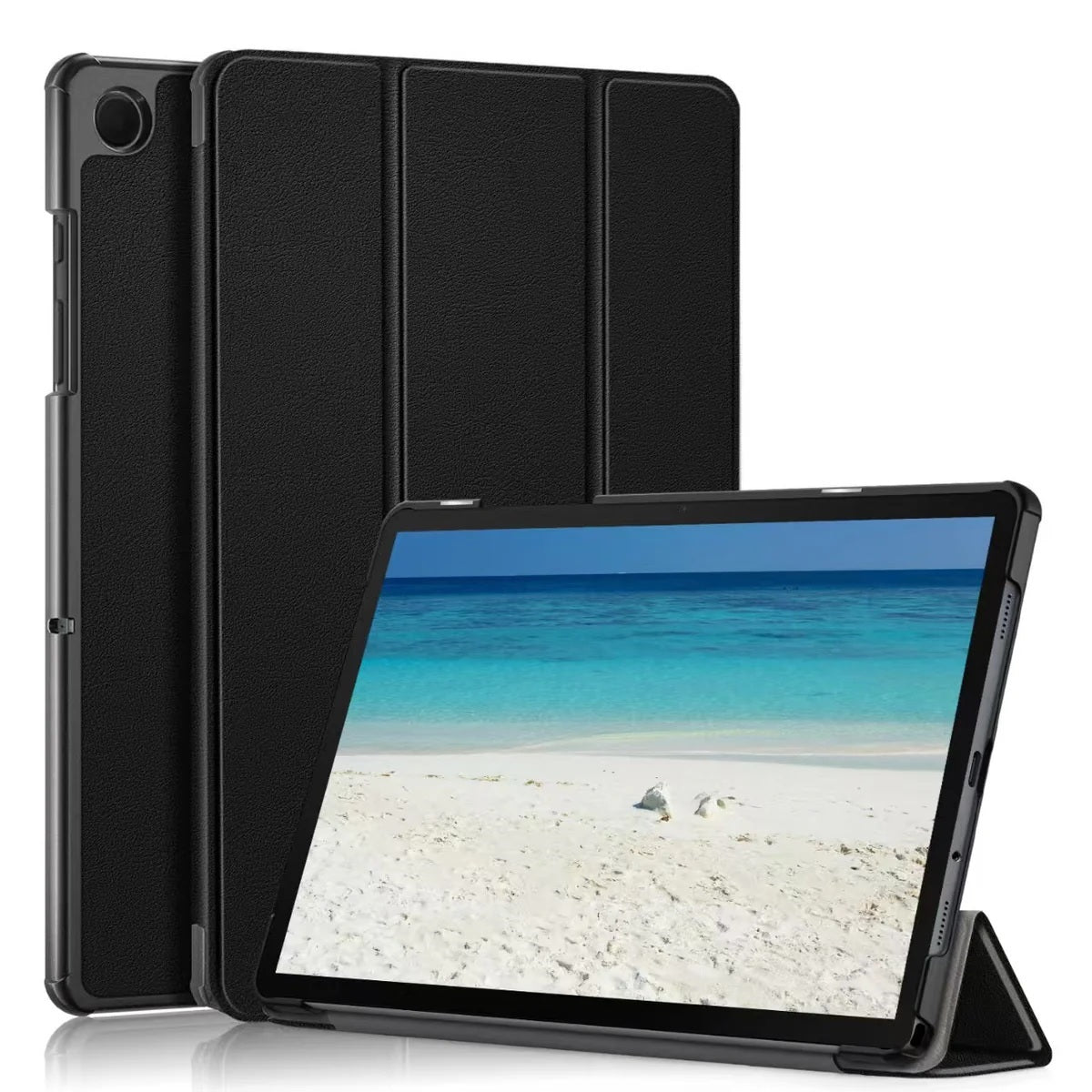 USP Samsung Galaxy Tab A11+ / Tab A9+ Folio Case Black - Slim, Auto Sleep/Wake Function, Perfect Fit, LIghtweight, 3 Years Warranty