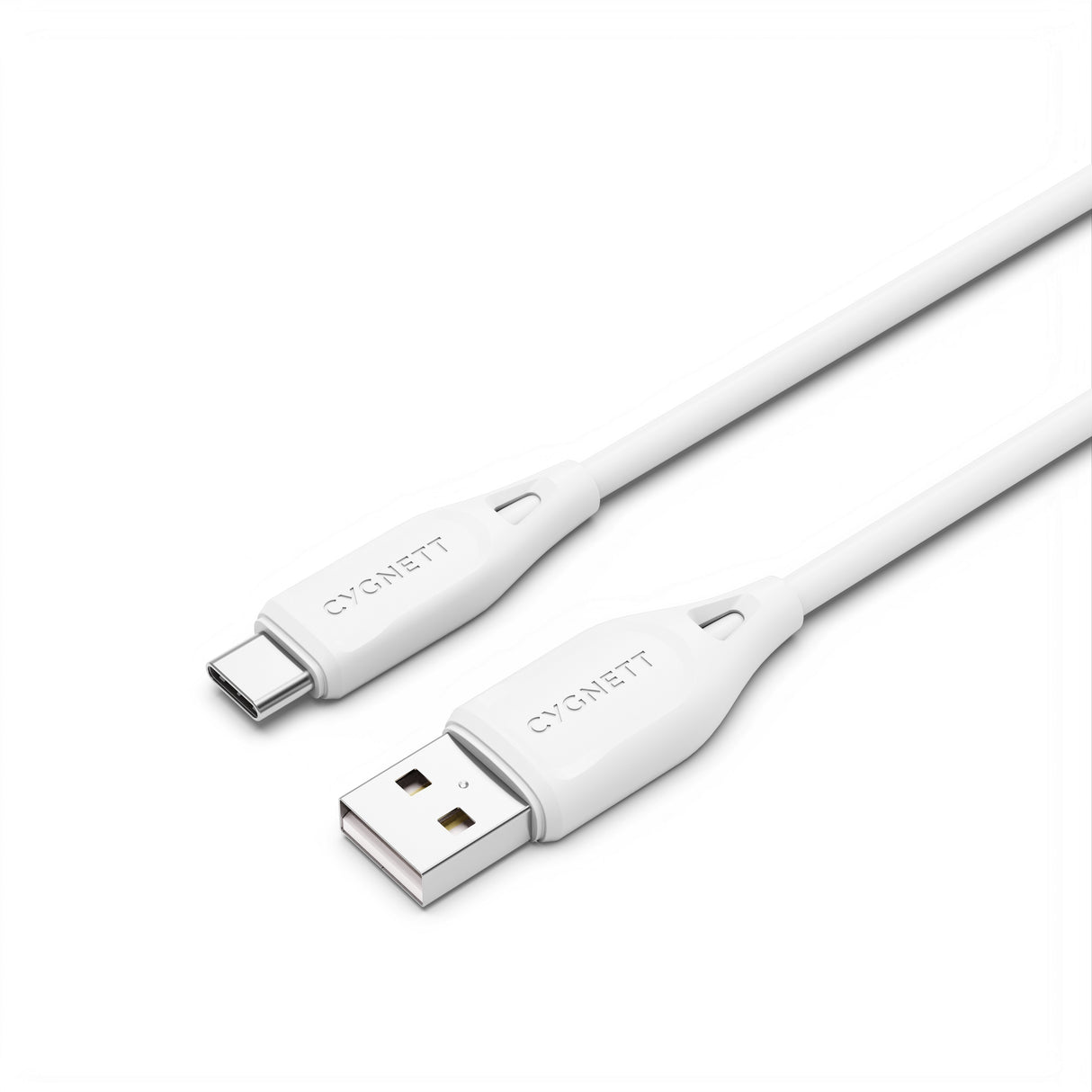 Cygnett Essentials USB-C to USB-A (2.0) Cable (1M) - White (CY4688PCUSA), 3A/60W, 480Mbps, Turbo Charge, Best for Laptop, 2 Years Warranty