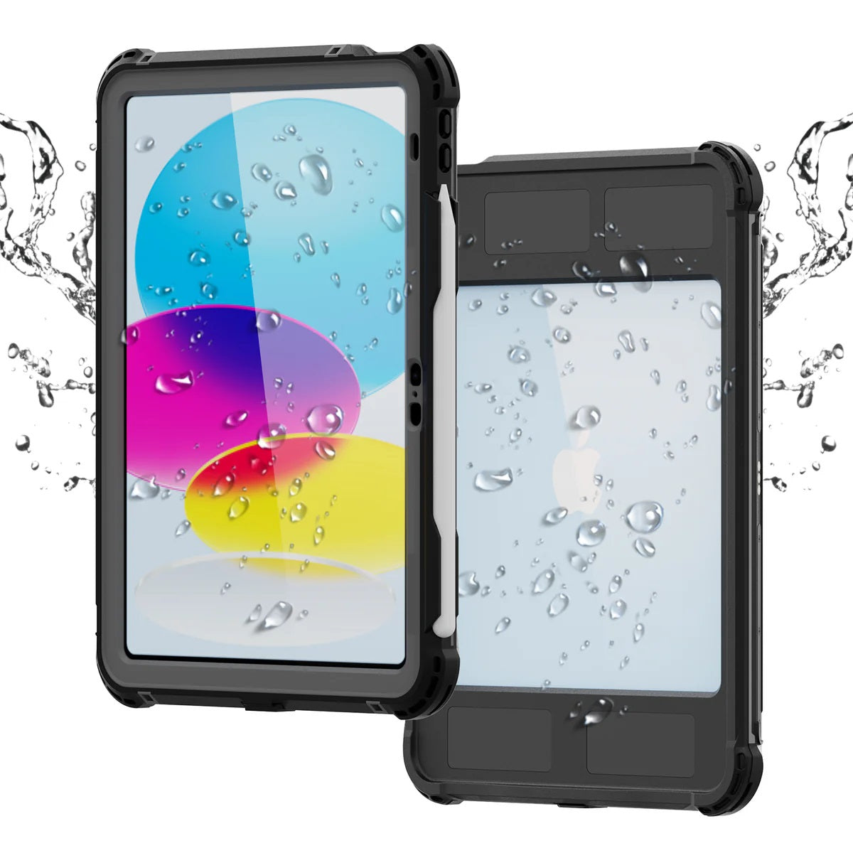 USP Apple iPad 6 / iPad 5th Gen (9.7') WaterProof Case Black - IP68, Reliable & Durable, Drop Protection, 3 Years Warranty