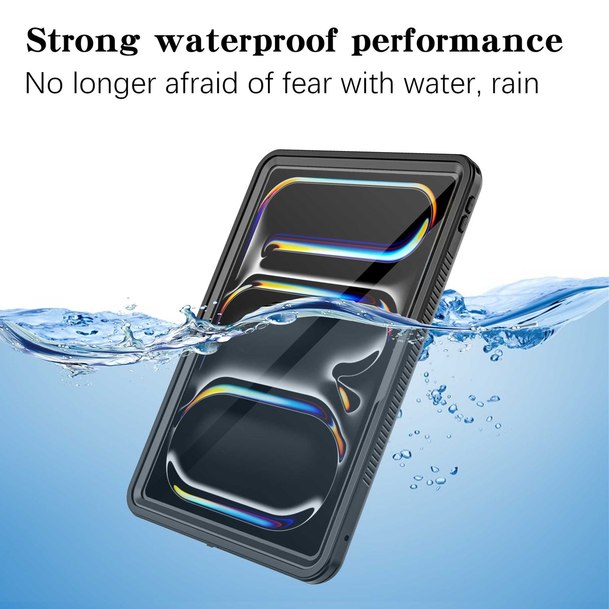 USP Apple iPad Pro (11') (M5/M4) (6th/5th Gen) WaterProof Case Black, 3 Year Warranty