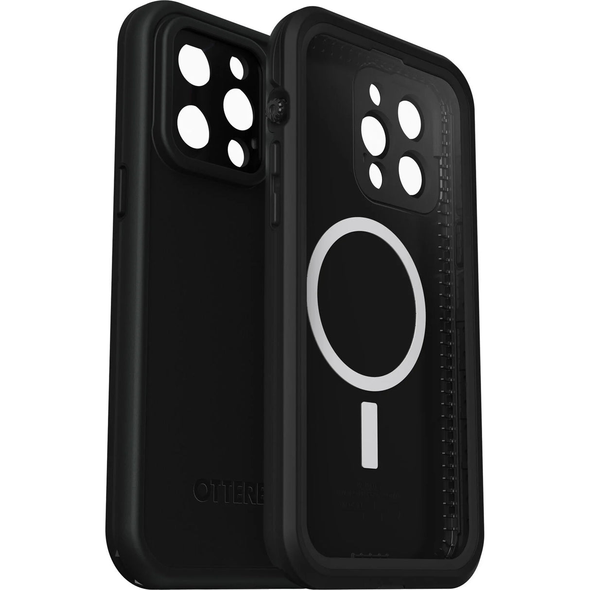 OtterBox FRE MagSafe Apple iPhone 14 Pro Max Case Black-(77-90175),DROP+ 5X Military Standard,2M WaterProof,Built-In Screen Protector,7 Years Warr