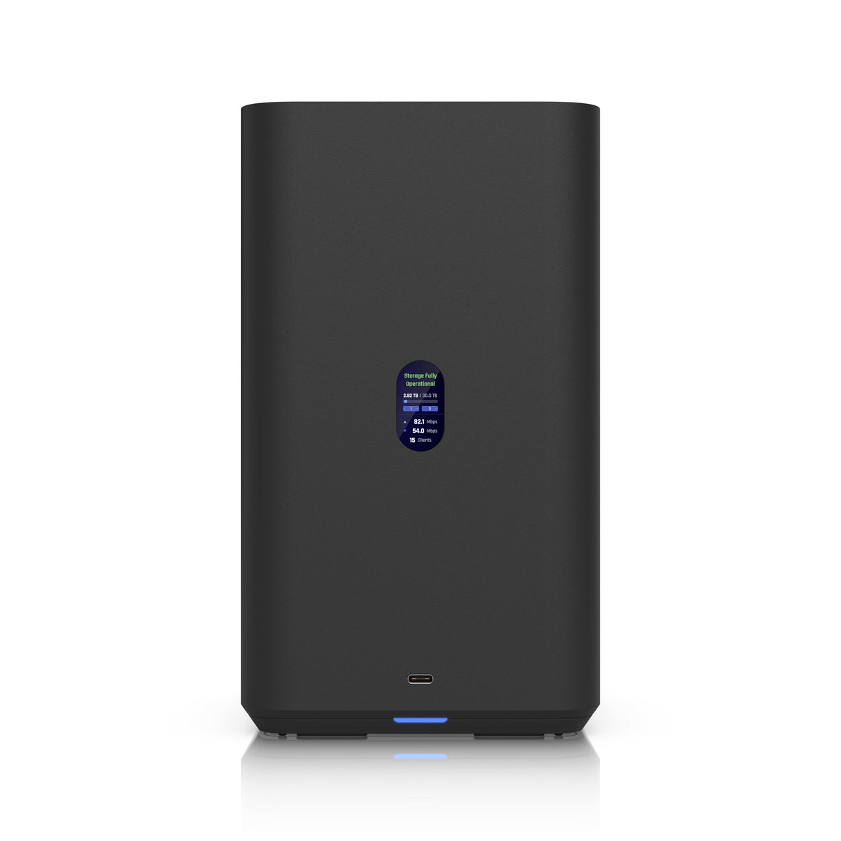 Ubiquiti UNAS 2, Black, UniFi Network Attached Storage (2)3.5' HDD Bays, 2.5 GbE Networking, USB-C Connectivity, PoE++ Adapter, All In Compact Foot.