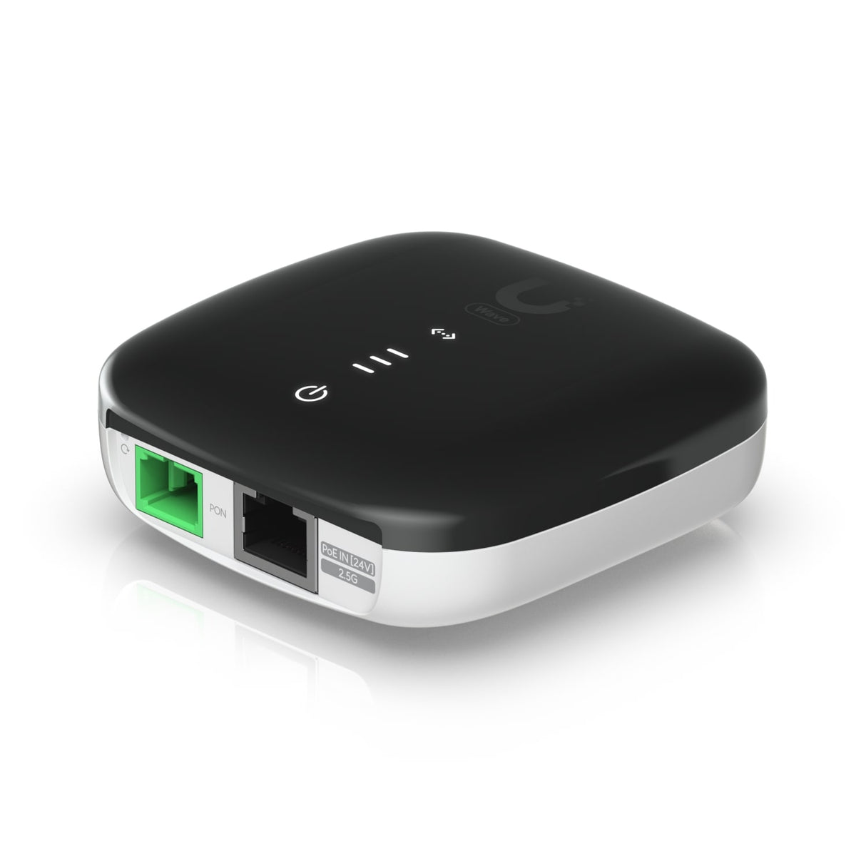 Ubiquiti WaveFiber ONU, A GPON Optical Network Unit With A 2.5 GbE Port, Delivers 1.2 Gbps Uplink / 2.5 Gbps Downlink Speeds At Distances Up To 20