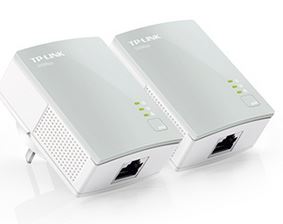 TP-Link TL-PA411 KIT AV600 Nano Powerline Adapter Starter Kit HomePlug AV 1x100Mbps LAN 300m Range Miniature Design Plug & Play