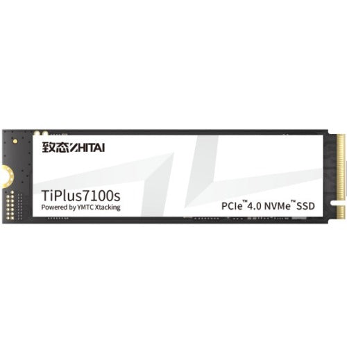 Zhitai TiPlus7100s SSD 1TB M.2 2280 YMTC Xtacking 4.0  TLC Chip PCle Gen 4 X 4.0 NVMe 4.0 7400MB/s 6900MB/s R/W 600 TBW 5Y warranty