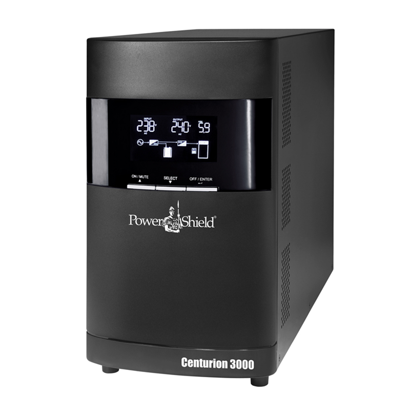 PowerShield Centurion Tower UPS 3000VA/2700W, 15A input, 4 AUS sockets, 15A, C19 x 1, 2-year warranty
