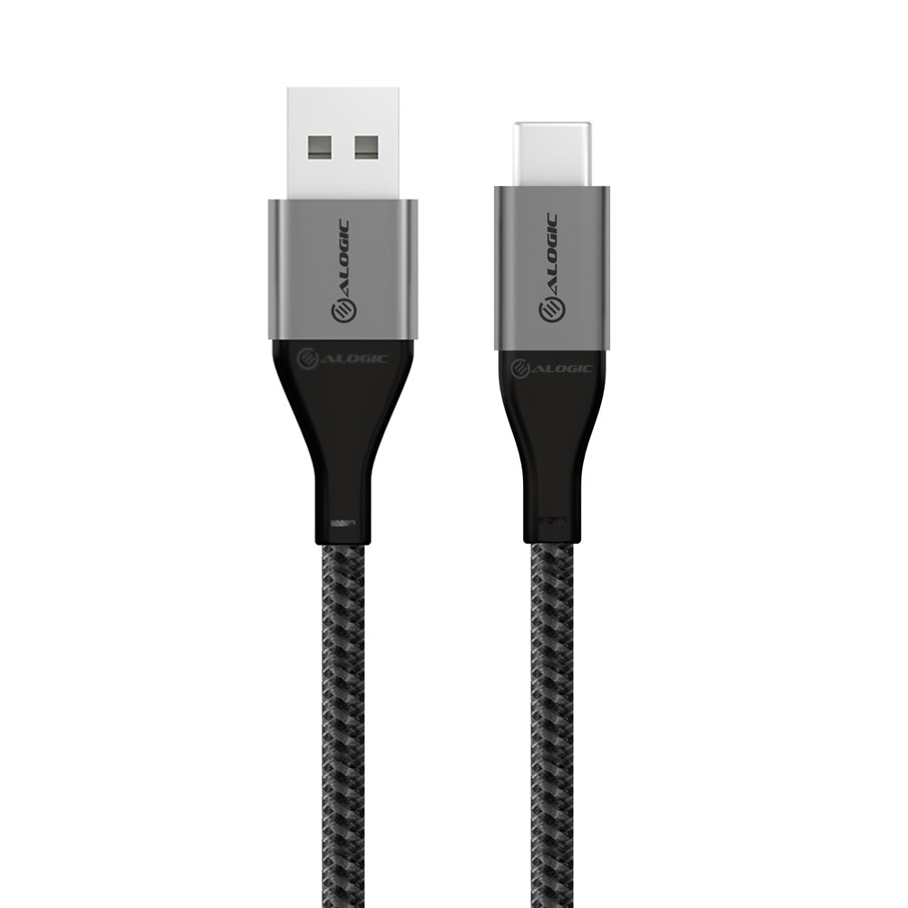 Super Ultra USB 2.0 USB-C to USB-A Cable - 3A/480Mbps - 1.5m - Space Grey