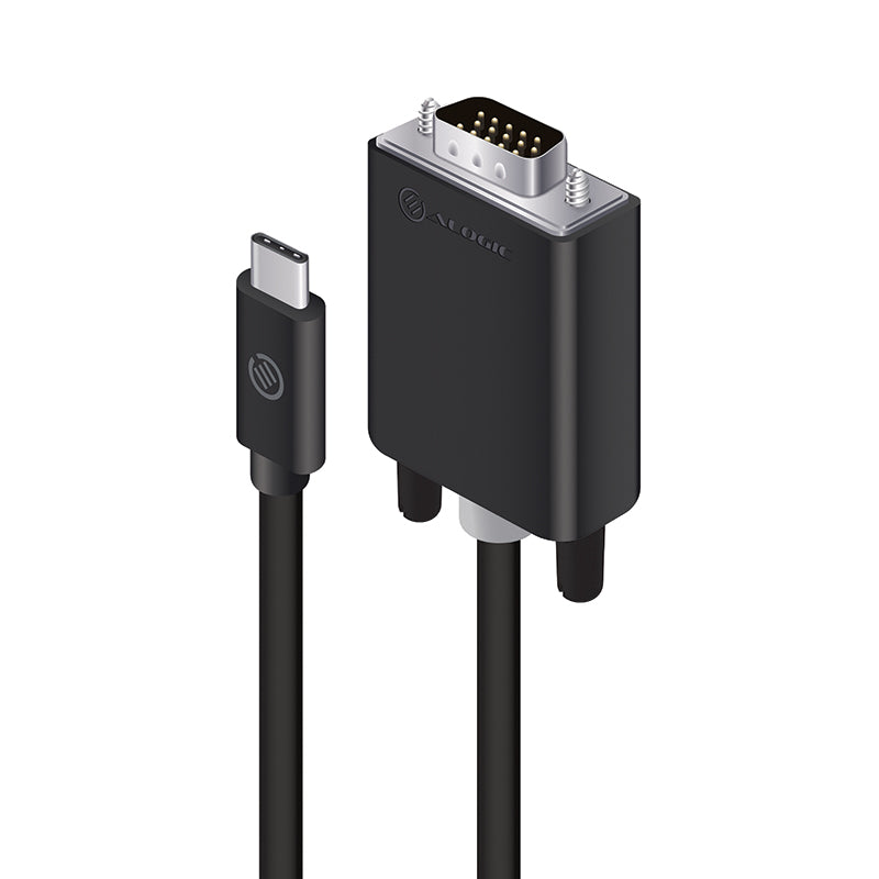 USB-C to VGA Cable - Male to Male - Retail - 1m